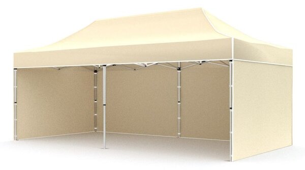 TRENDIE Hliníkový nožnicový stan 3x6m béžový