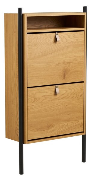 Výklopná skrinka na topánky v dekore duba v prírodnej farbe 62x118x26 cm Barco – House Nordic
