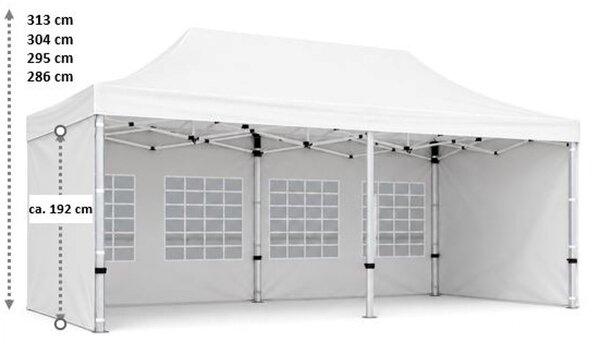 TRENDIE Hliníkový nožnicový stan 3x6m modrý