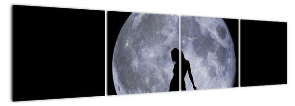 Silueta ženy, obrazy (Obraz 160x40cm)