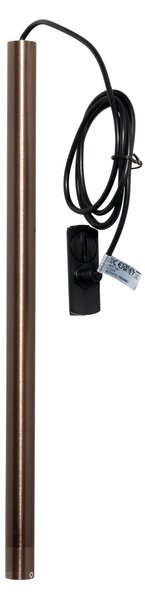 Moderné závesné svietidlo tmavá bronz pre 1-fázový koľajnicový systém - Iconic Frini