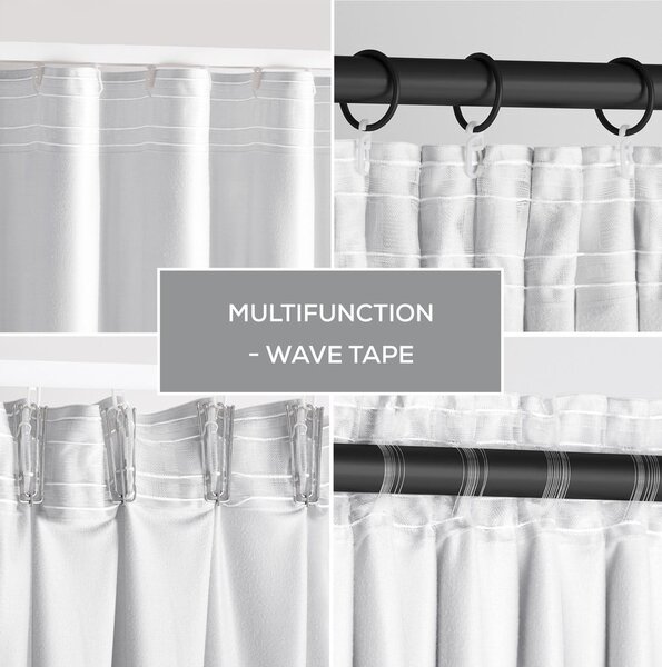 Biely zamatový dimout záves 140x245 cm Pleat – Restilo