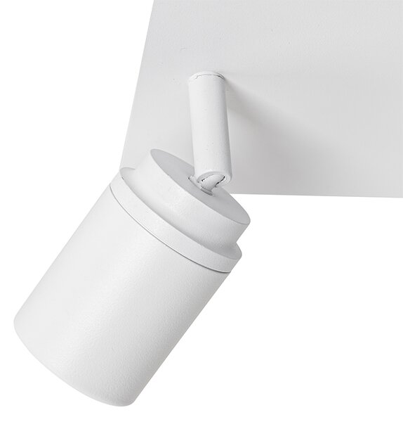 Inteligentné kúpeľňové bodové svietidlo biele štvorcové 2-svetelné IP44 vrátane 2 Wifi GU10 50mm - Ducha