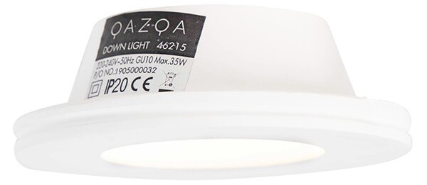 Inteligentné zapustené bodové svietidlo biele 13 cm okrúhle vrátane Wifi GU10 50 mm - Gypsy