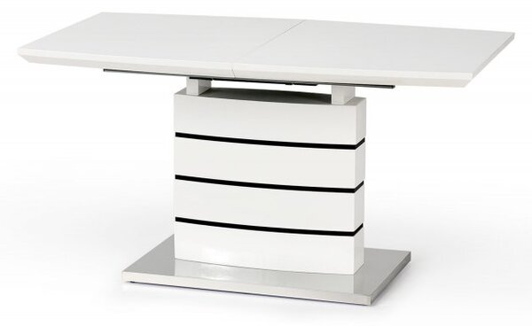Halmar Rozkladací jedálenský stôl NORD 140(180)x80 biely/čierny