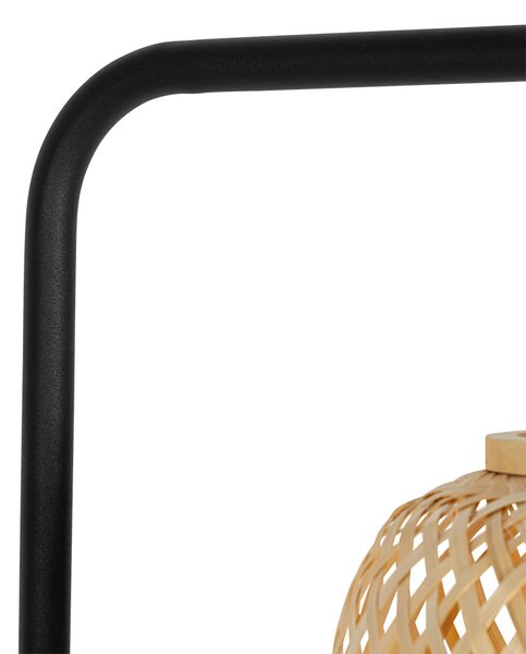 Inteligentná stojaca lampa bambusová vrátane WiFi ST64 - Yvonne