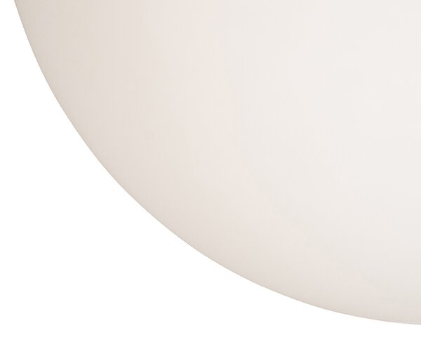 Inteligentné škandinávske závesné svietidlo strieborné s opálovým sklom 50 cm vrátane WiFi A60 - Ball 50