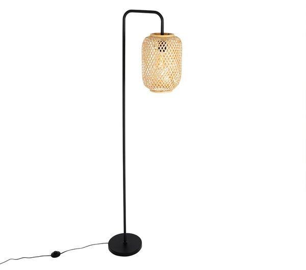 Inteligentná stojaca lampa bambusová vrátane WiFi ST64 - Yvonne