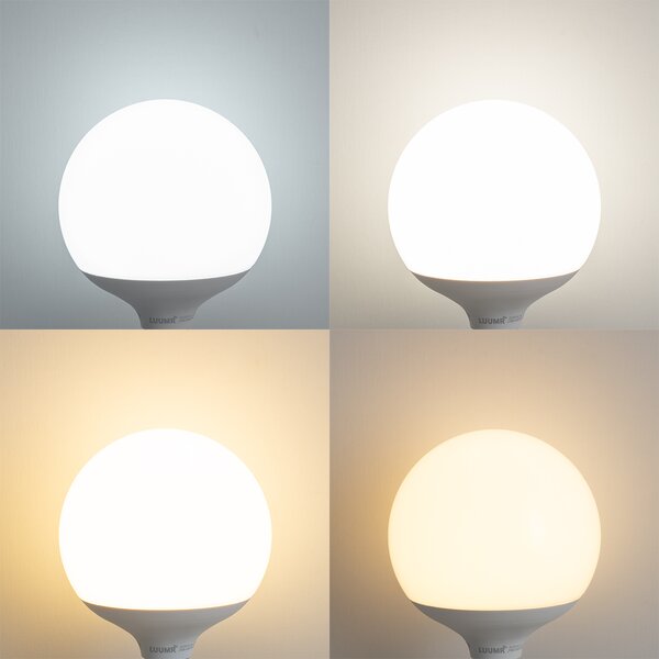 Sada 5 inteligentných LED žiaroviek E27 G120 matná RGBW 9W 806 lm 2700-6500K