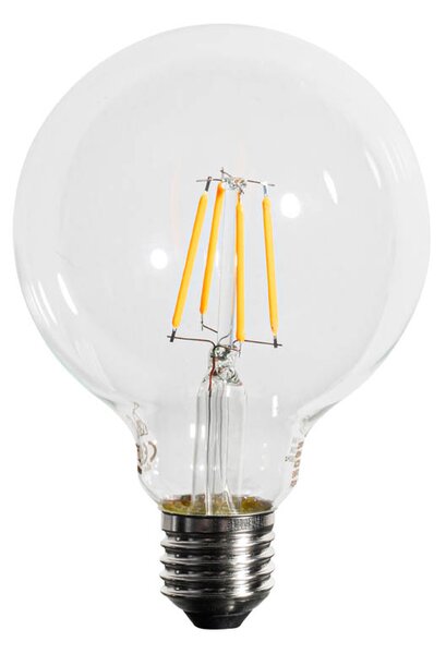 Sada 5 ks Stmievateľná LED žiarovka E27 G95 5W 450lm 2200K