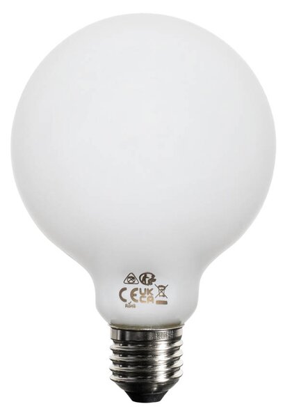 Sada 5 ks E27 3-stupňová stmievateľná LED žiarovka opálové sklo G95 4W 450lm 2700K