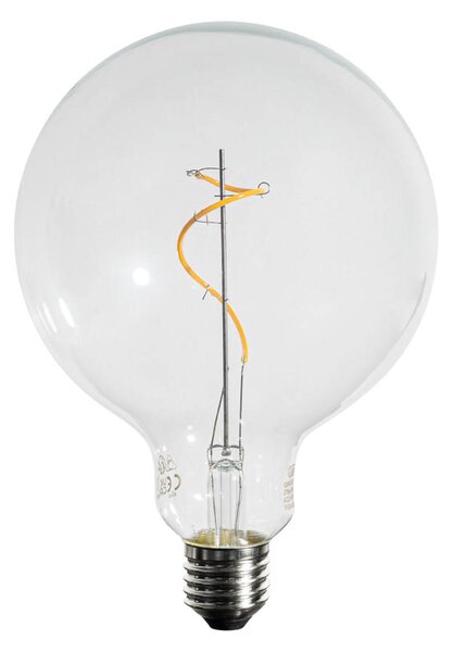 Sada 5 stmievateľných LED žiaroviek E27 so špirálovým vláknom G125 4W 270 lm 2700K
