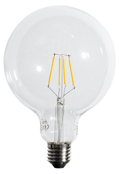 Sada 5 ks Stmievateľná LED žiarovka E27 so špirálovým vláknom G125 5W 450lm 2200K