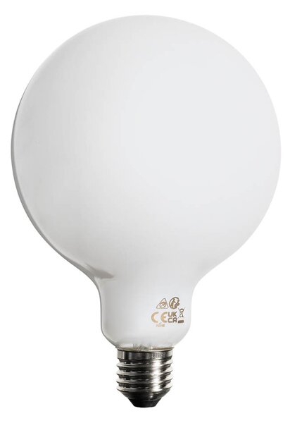 Sada 5 ks Stmievateľná LED žiarovka E27 opálové sklo G125 5W 450lm 2200K