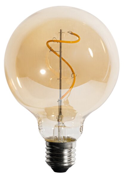 Sada 5 ks E27 Stmievateľná LED žiarovka so špirálovým vláknom G95 4W 270lm 2200K