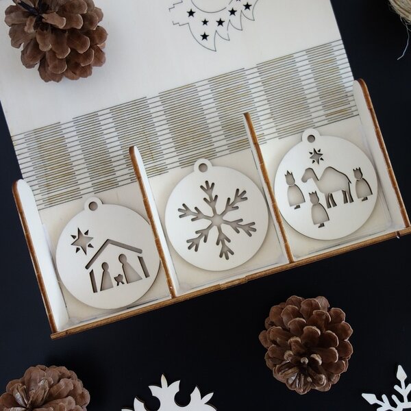 Vianočné ozdoby z dreva a plastu, Vianočné dekorácie drevené , drevené doplnky PR0099-Christmas deco HEU-