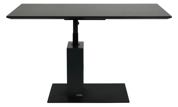 KONFERENČNÝ STOLÍK, antracitová, čierna, kov, keramika, kompozitné drevo, 110/59/47-66 cm Dieter Knoll - Stolíky do obývačky
