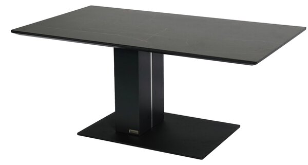 KONFERENČNÝ STOLÍK, antracitová, čierna, kov, keramika, kompozitné drevo, 110/59/47-66 cm Dieter Knoll - Stolíky do obývačky