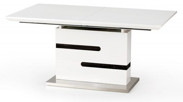 Halmar Rozkladací jedálenský stôl MONACO 160(220)x90 sivý/biely