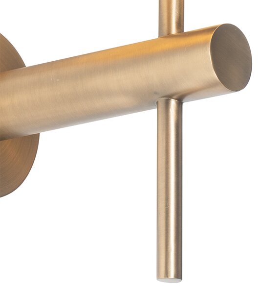 Moderná nástenná lampa biela s bronzom - Pluk
