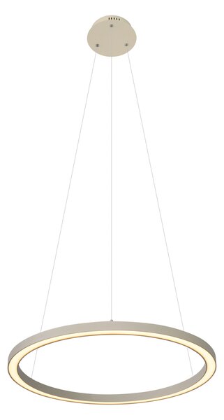 Dizajnové závesné svietidlo béžové 60 cm vrátane LED s 3-stupňovým stmievaním - Girello