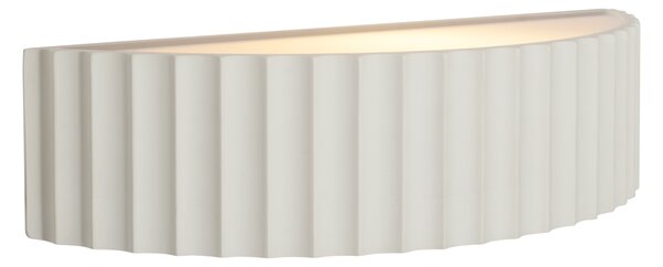 Škandinávske nástenné svietidlo biele organické - Plaster