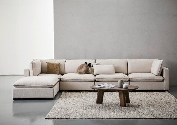 ROHOVÁ SEDAČKA, textil, krémová Livetastic - Sedačky, Online Only