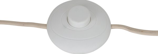 Retro stojacia lampa béžová s matným sklom - Fedde