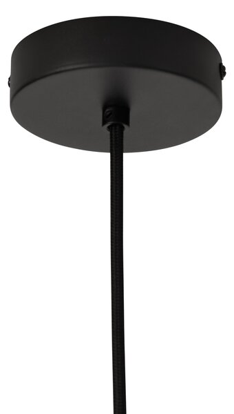 Japonská závesná lampa čierna s bambusom - Kea