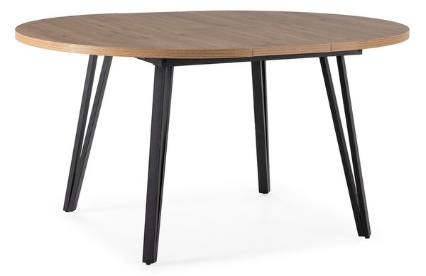 Okrúhly rozkladací jedálenský stôl v prírodnej farbe ø 120 cm Cleo – Marckeric
