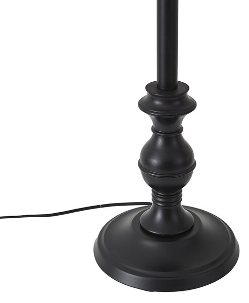 Stojacia lampa s tienidlom 45 cm čierna so zlatým interiérom - Classico