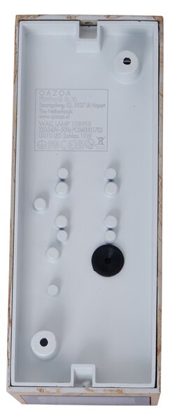 Škandinávske nástenné svietidlo drevo 2-svetlá GU10 70mm IP54 - Baleno