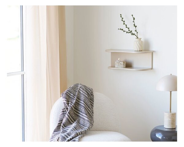Hnedá deka z recyklovanej bavlny 130x180 cm Adana – House Nordic