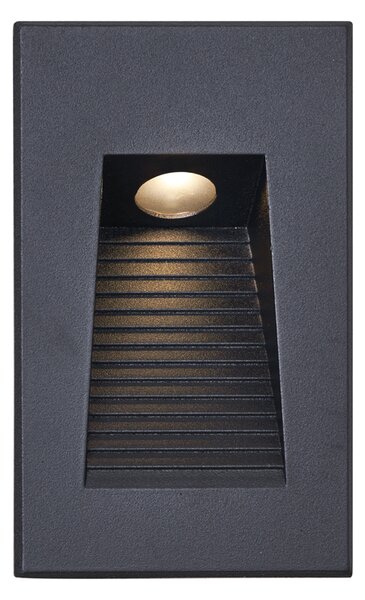 Moderné zapustené nástenné svietidlo čierne 7 cm vrátane LED IP65 - Trem