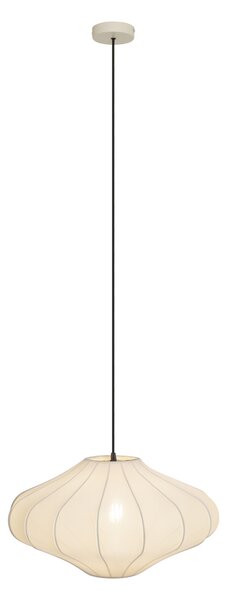 Japandi závesná lampa béžová s látkovým tienidlom 50cm - Plu
