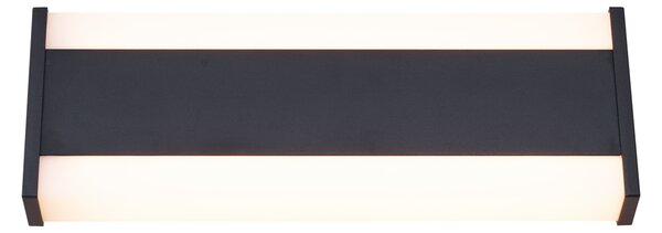 Moderné nástenné svietidlo čierne 30 cm vrátane LED CCT IP54 - Vanya