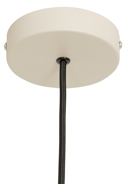 Japandi závesná lampa béžová s látkovým tienidlom 50cm - Plu