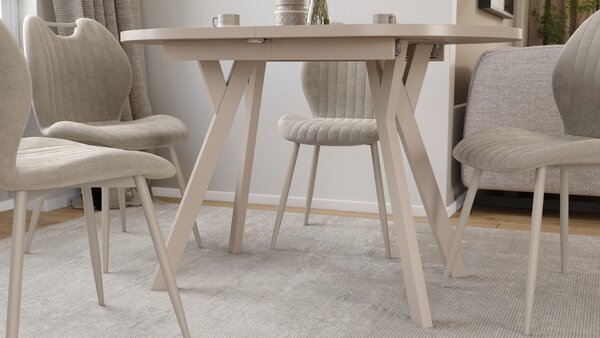 ALMO Kašmír / kašmírové nohy - OVÁLNY ROZKLADACÍ STÔL 120-220 cm PRE 10-12 OSÔB
