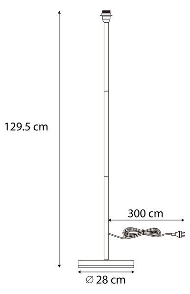 Vonkajšia stojaca lampa biela - Virginia Foot