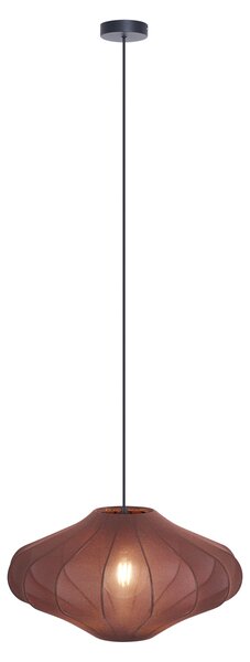 Japandi závesná lampa hnedá s látkovým tienidlom 50cm - Plu