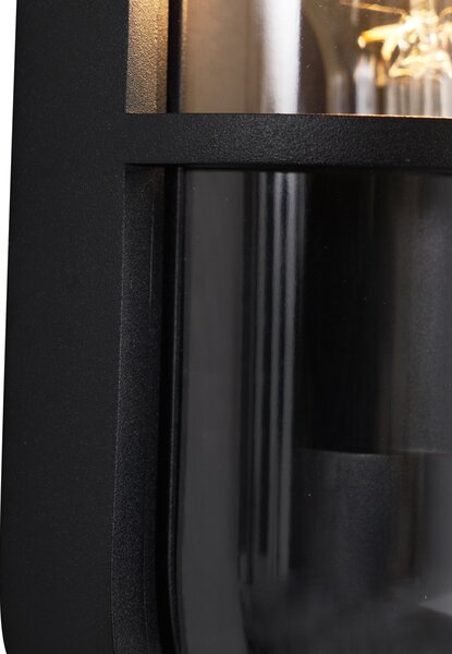 Vonkajšie nástenné svietidlo čierne oválne IP65 - Target