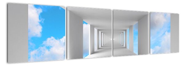 Presklená chodba - obraz (Obraz 160x40cm)