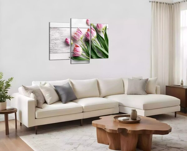 Obraz na stenu Ružové tulipány