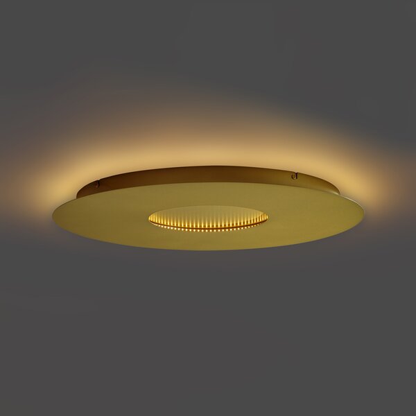 Moderné stropné svietidlo zlaté 60 cm vrátane LED s 3-stupňovým stmievaním - Morning