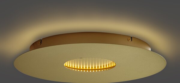Moderné stropné svietidlo zlaté 40 cm vrátane LED s 3-stupňovým stmievaním - Morning