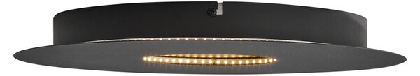 Moderné stropné svietidlo čierne 40 cm vrátane LED s 3-stupňovým stmievaním - Morning
