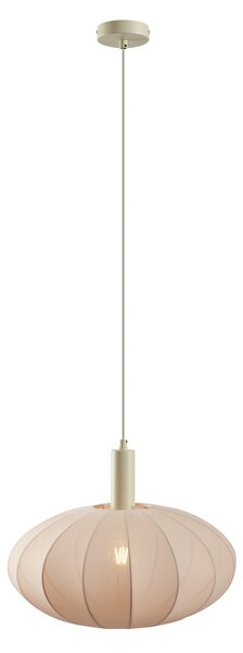 Japandi závesná lampa béžová s látkovým tienidlom - Bida