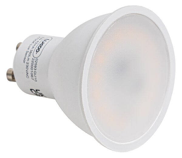 Sada 5 LED žiaroviek GU10 so senzorom súmraku 5W 380lm 2700K