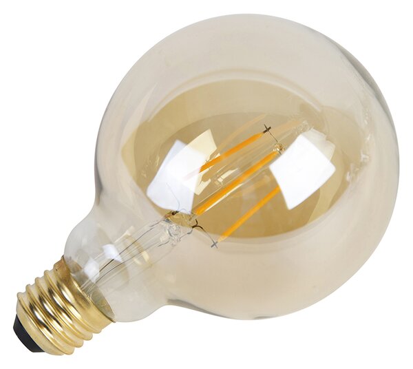 Sada 5 stmievateľných LED žiaroviek E27 s 3-stupňovým stmievaním G95 Goldline 5W 530lm 2200K