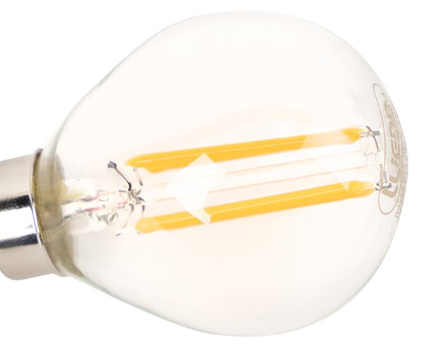 Sada 4 stmievateľných LED žiaroviek E14 P45 číre 3W 250lm 2700K